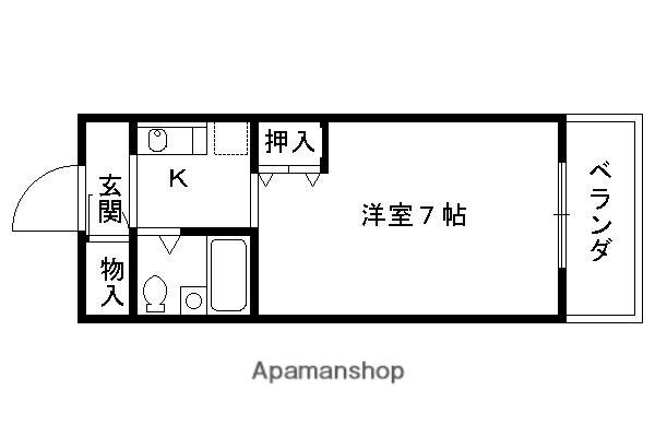 アーバンハウスA&UI(1K/8階)の間取り写真