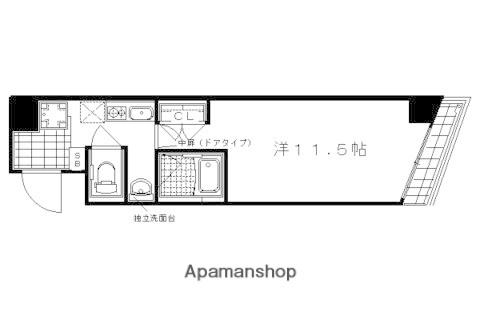 アネックス西院(1K/5階)の間取り写真