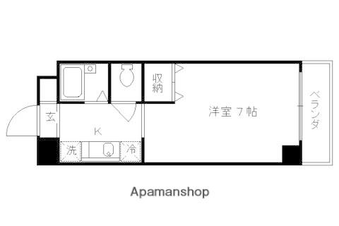 フローラビュー赤マンマ(1K/2階)の間取り写真