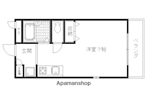 メゾン陽生II(ワンルーム/1階)の間取り写真