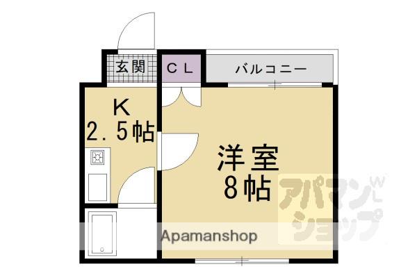 ファーストステージK2(1K/2階)の間取り写真