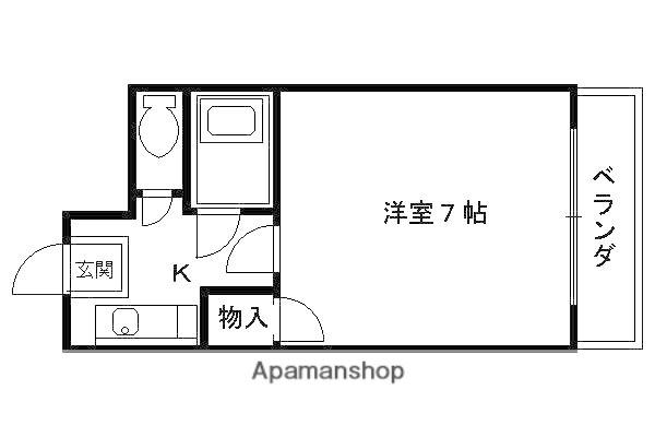 ラ・メゾン・エスポワール(1K/1階)の間取り写真