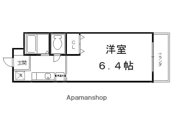 サーティフル新二条(1K/4階)の間取り写真