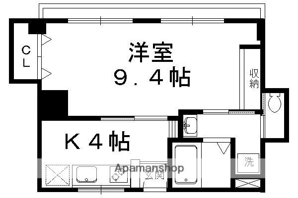 マンション和田(1K/3階)の間取り写真
