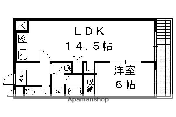 リアライズ西賀茂(1LDK/3階)の間取り写真