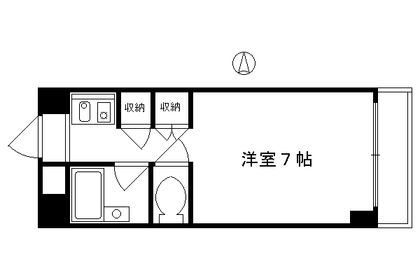 ノアーズアーク京都朱雀(1K/4階)の間取り写真