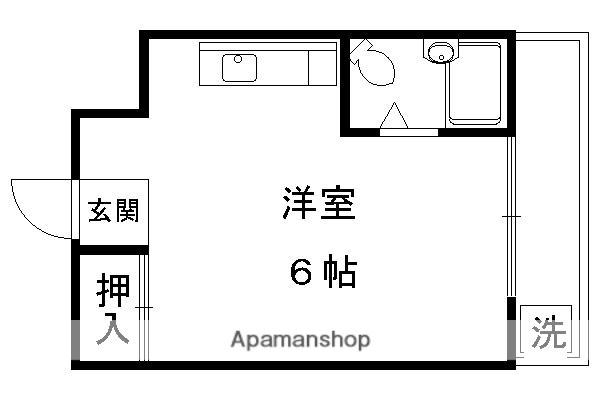 カーサ船岡山(ワンルーム/3階)の間取り写真