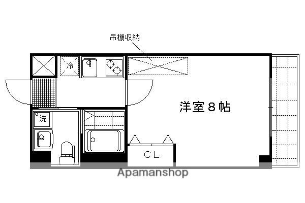RUSCELLO-UNO(1K/3階)の間取り写真