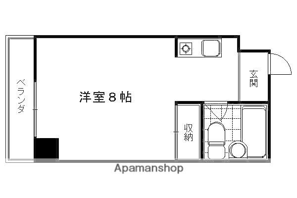 フェムトン旭(1K/5階)の間取り写真