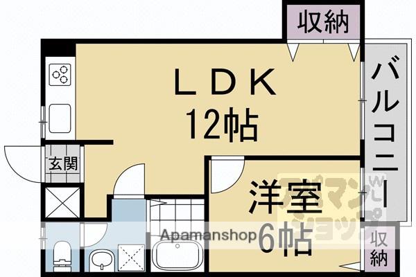 マテンソレイユ(1LDK/3階)の間取り写真