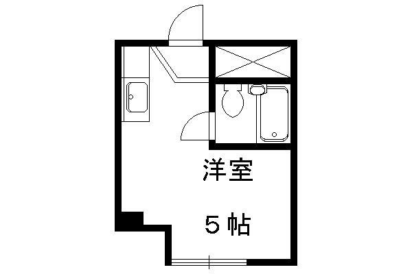 メゾン鷹ケ峰(ワンルーム/2階)の間取り写真