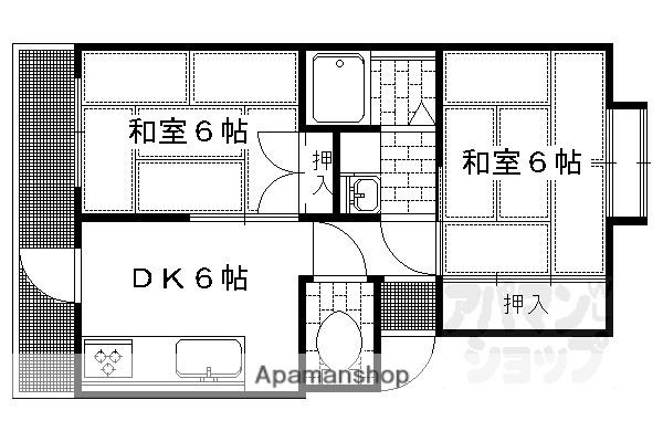 メゾンヴァンヴェール(2DK/3階)の間取り写真