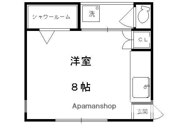 ことぶき荘(ワンルーム/2階)の間取り写真