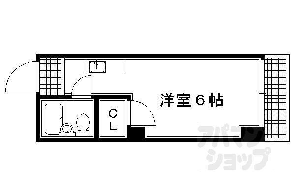 寿苑ビル(1K/3階)の間取り写真