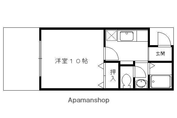 CIEL CLAIR(1K/1階)の間取り写真