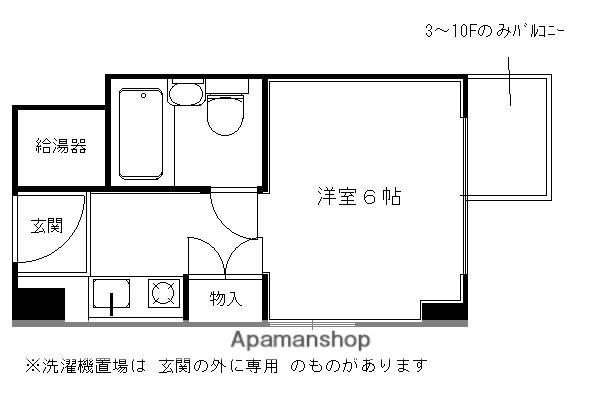コスモリード京都今出川(1K/7階)の間取り写真