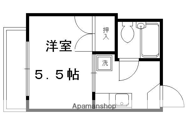 メゾンルミエール(1K/2階)の間取り写真