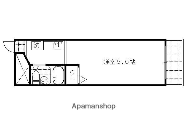 グランディール舟田(1K/1階)の間取り写真