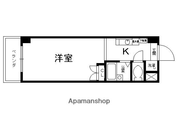 みつまめ京都(1K/5階)の間取り写真