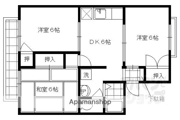オレンジハイツ(3DK/2階)の間取り写真
