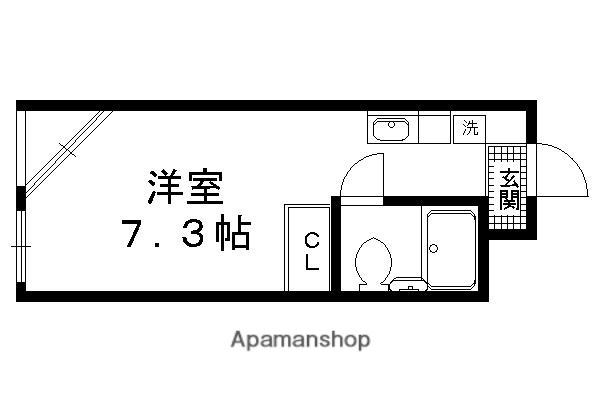 キャニオンテラスIII(ワンルーム/3階)の間取り写真