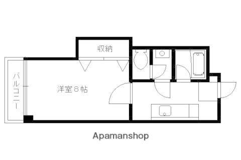 交庸マンション(1K/3階)の間取り写真