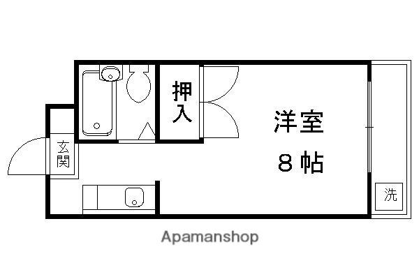 メゾン加後(1K/2階)の間取り写真
