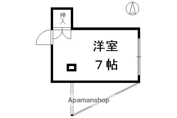 コーポ満田(ワンルーム/2階)の間取り写真