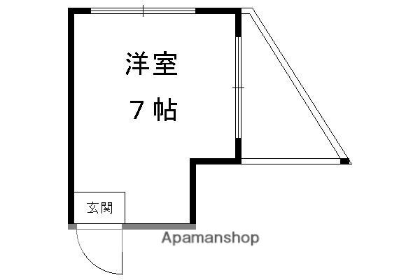 コーポ満田(ワンルーム/3階)の間取り写真