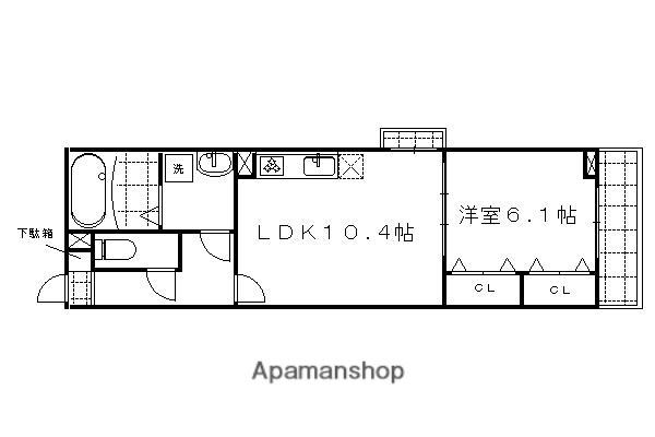 マーベラス笹屋(1LDK/5階)の間取り写真