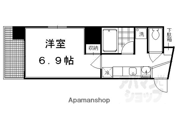 SK東堀川(1K/5階)の間取り写真