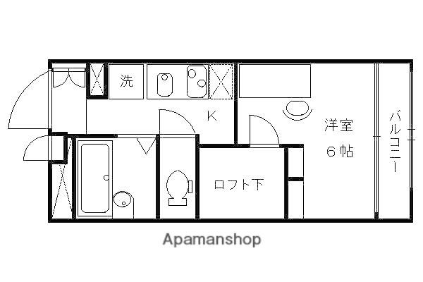 レオパレス京都鞍馬口(1K/2階)の間取り写真