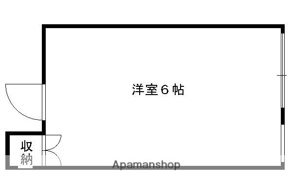 コーポラス梅香(ワンルーム/3階)の間取り写真