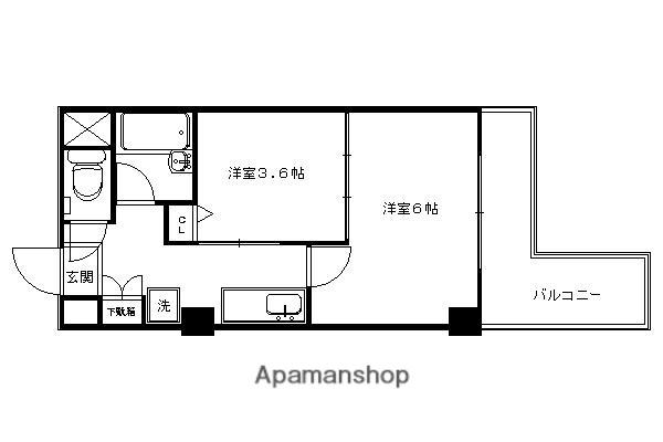 デ・リード金閣寺道(2K/5階)の間取り写真