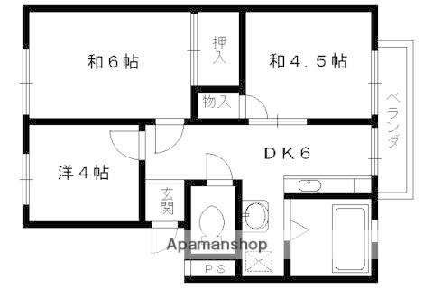 エステート玄琢(3DK/1階)の間取り写真