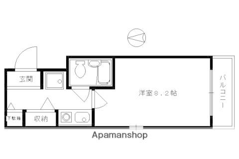 DETOM-1西陣聚楽Ⅱ(1K/3階)の間取り写真
