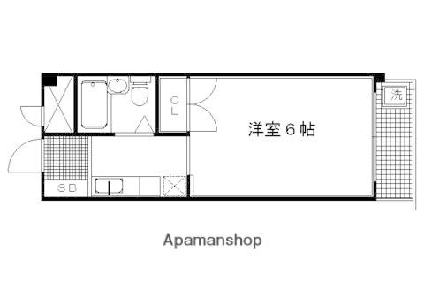 ハーフタイム21(1K/2階)の間取り写真