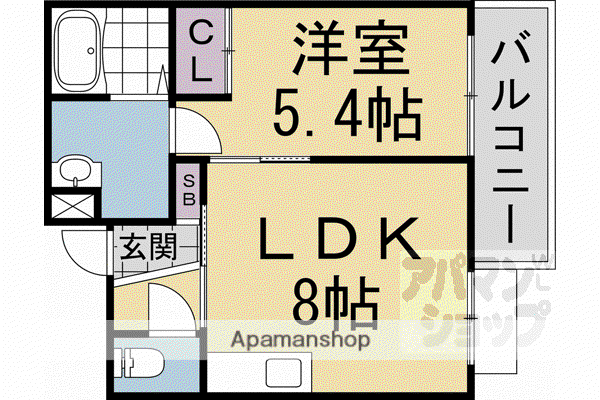 PRIVATE RESIDENCE東一条(1LDK/2階)の間取り写真