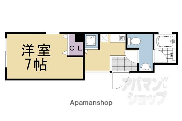 アクシス錦小路(1K/3階)の間取り写真