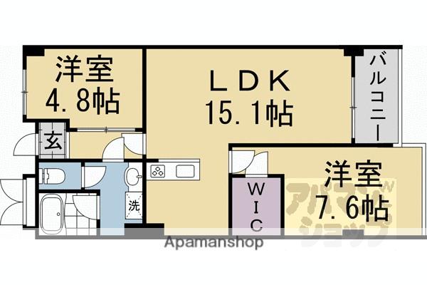 イヌイ星の子ハイツ(2LDK/5階)の間取り写真
