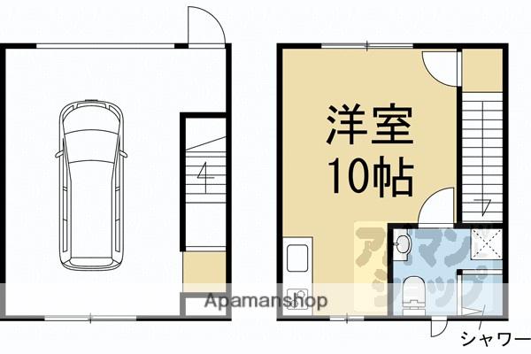 ガレージハウス上賀茂(ワンルーム)の間取り写真