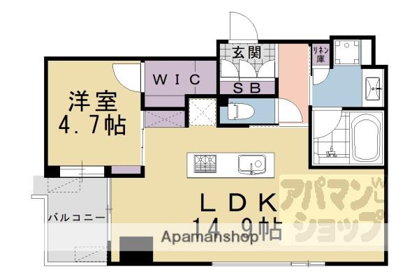 GRANLUXE御所南(1LDK/2階)の間取り写真