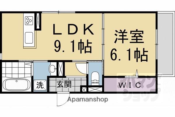 北大路RESIDENCE(1LDK/3階)の間取り写真