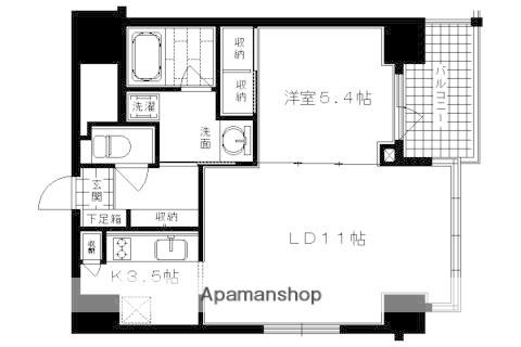 ダイナシティ二条城前(1LDK/8階)の間取り写真