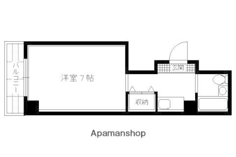 カームハウス近江(1K/4階)の間取り写真