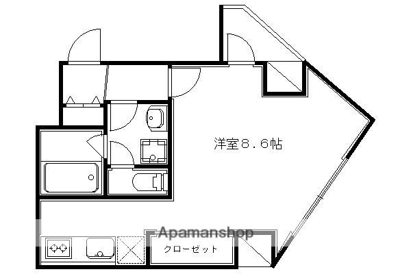 ウインドベル北大路(1K/5階)の間取り写真
