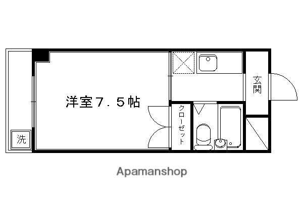 フレーズI(1K/3階)の間取り写真