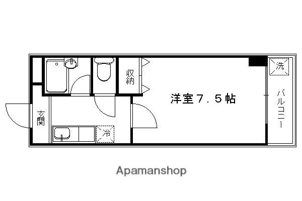 フレーズIII(1K/3階)の間取り写真