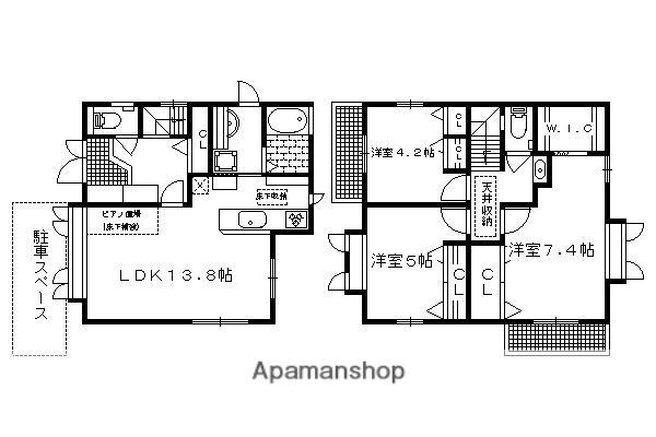 京阪電気鉄道鴨東線 出町柳駅 徒歩12分 2階建 築27年(3LDK)の間取り写真