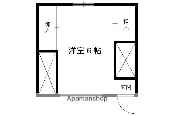 上賀茂アパート(ワンルーム/2階)の間取り写真